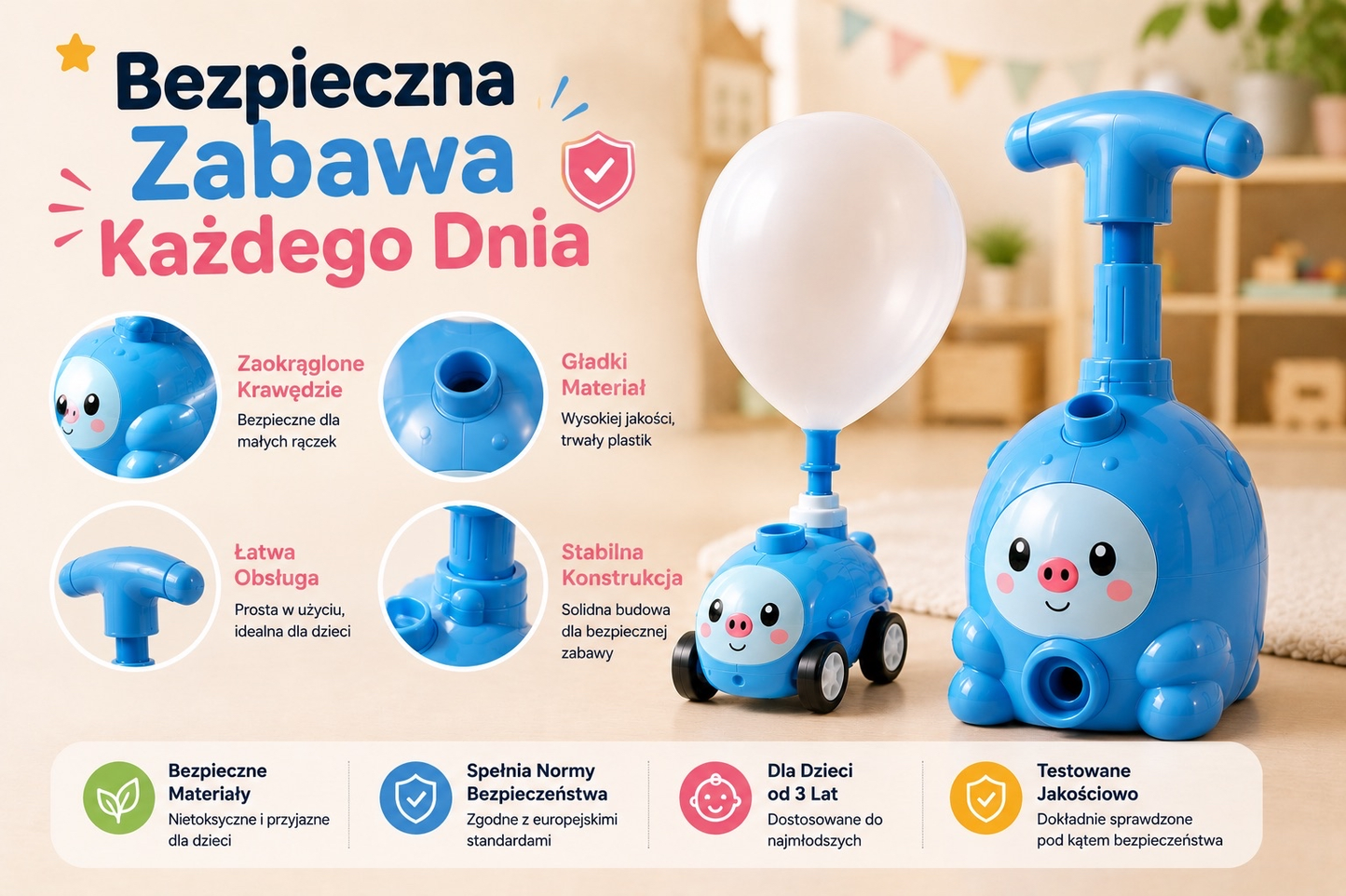 ZabawaBezBaterii™ – Latający Kosmonauta i Wyścigowe Autko