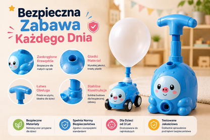 ZabawaBezBaterii™ – Latający Kosmonauta i Wyścigowe Autko