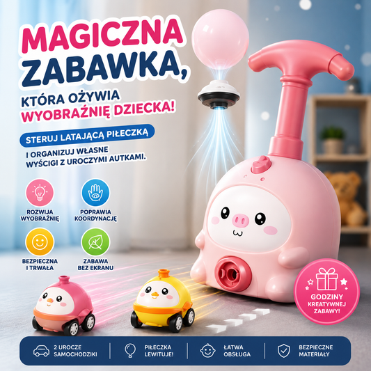 Magiczna Lewitująca Zabawka™ – Latająca Piłeczka i Wyścigowe Autka