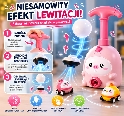 Magiczna Lewitująca Zabawka™ – Latająca Piłeczka i Wyścigowe Autka