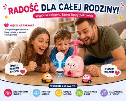 Magiczna Lewitująca Zabawka™ – Latająca Piłeczka i Wyścigowe Autka