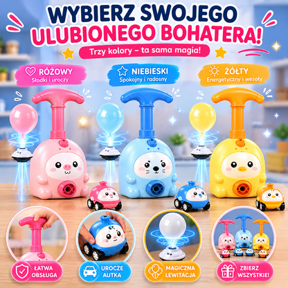 Magiczna Lewitująca Zabawka™ – Latająca Piłeczka i Wyścigowe Autka